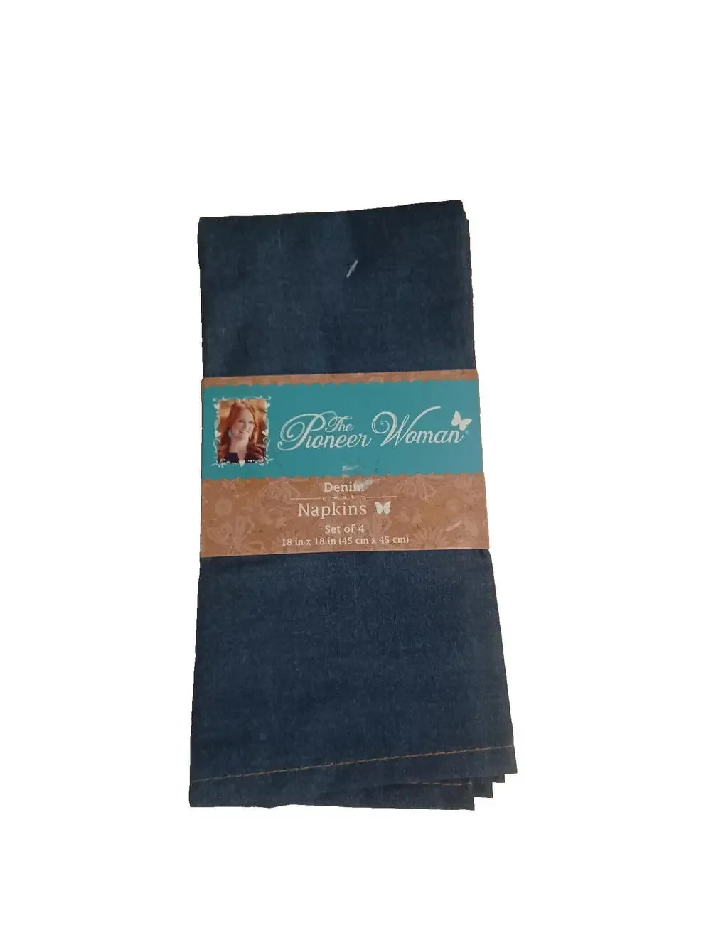 The Pioneer Woman Denim Napkins NWT 4 Pack